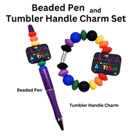 Autism Beaded Pen & Handle Charm Set From Blue Cat Tees On Shopify