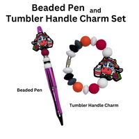 Cow Beaded Pen And Handle Charm Set From Blue Cat Tees On Shopify