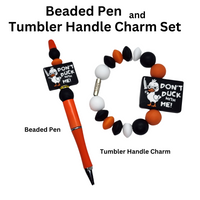 Don't Duck With Me Beaded Pen And Handle Charm Set From Blue Cat Tees On Shopify