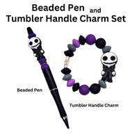 Nightmare Jack Beaded Pen & Handle Charm Set From Blue Cat Tees On Shopify