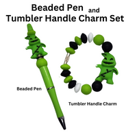 Nightmare Oogie Beaded Pen & Handle Charm Set From Blue Cat Tees On Shopify