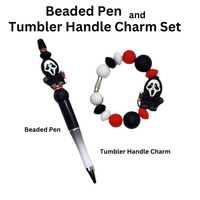 Horror Friend G Beaded Pen and Handle Charm Set From Blue Cat Tees On Shopify