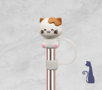 Cat STRAW TOPPER  FROM BLUE CAT TEES ON  SHOPIFY