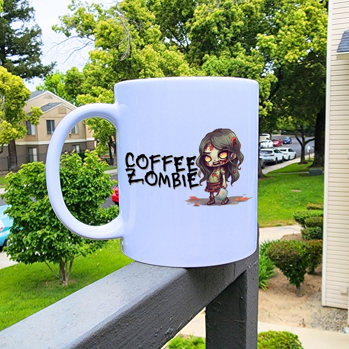 Coffee Zombie Coffee Mug| Blue Cat Tees
