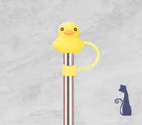 Rubber Duck Straw Topper From Blue Cat Tees On Shopify