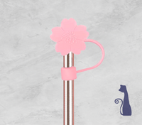 Flower Pink Straw Topper From Blue Cat Tees On Shopify