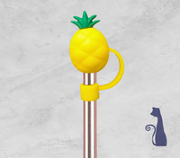 Pineapple Straw Topper From Blue Cat Tees On Shopify