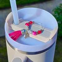 Red Apple Teacher Handle Charm