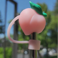 Peach Straw Topper