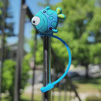 Blue Fish Straw Topper