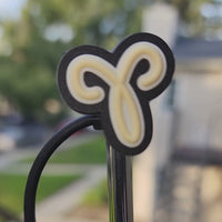 Aries Zodiac Straw Topper