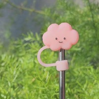 10mm Cloud Pink Straw Topper