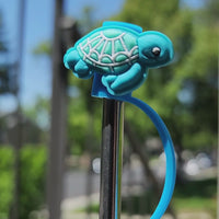 Turtle Blue Straw Topper