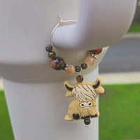Highland Cow Handle Charm