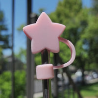 Pink Star Straw Topper