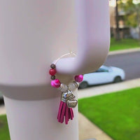 Red Apple Teacher Handle Charm