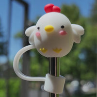 Chicken White Straw Topper