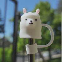 Llama Straw Topper
