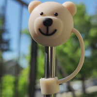 Bear Tan Straw Topper