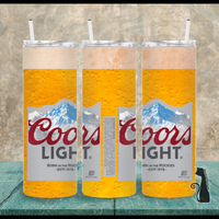Coors Light 20 oz Skinny Tumbler