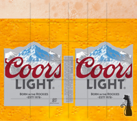 Coors Light 20 oz Skinny Tumbler