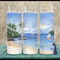 Beach Bay 20 oz Skinny Tumbler