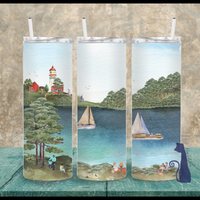 Beach Cove 20 oz Skinny Tumbler Sassy