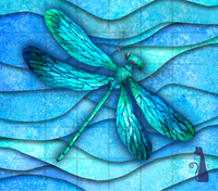 Dragonfly 20 oz Skinny Tumbler Sassy