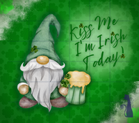 Gnome St. Patrick's Day Kiss 20 oz Skinny Tumbler Oopies