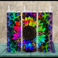 Neon Sunflower 20 oz Skinny Tumbler Sassy