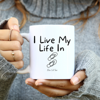 I Live My Life In Flip Flops Coffee Mug