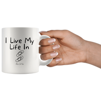 I Live My Life In Flip Flops Coffee Mug