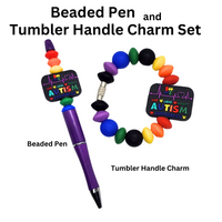 
              Autism Beaded Pen and Handle Charm Set
            