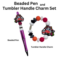 
              Cow Coffee Beaded Pen and Handle Charm Set
            