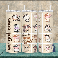 
              We Got Cows Square 20oz Tumbler
            