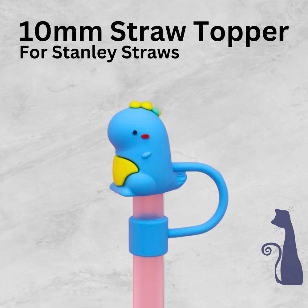 DINOSAUR STRAW TOPPER  FROM BLUE CAT TEES ON  SHOPIFY