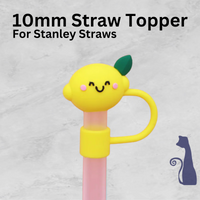 
              LEMON FACE STRAW TOPPER  FROM BLUE CAT TEES ON  SHOPIFY
            