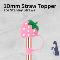 
              PINK STRAWBERRY STRAW TOPPER  FROM BLUE CAT TEES ON  SHOPIFY
            