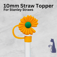 SUNFLOWER STRAW TOPPER  FROM BLUE CAT TEES ON  SHOPIFY