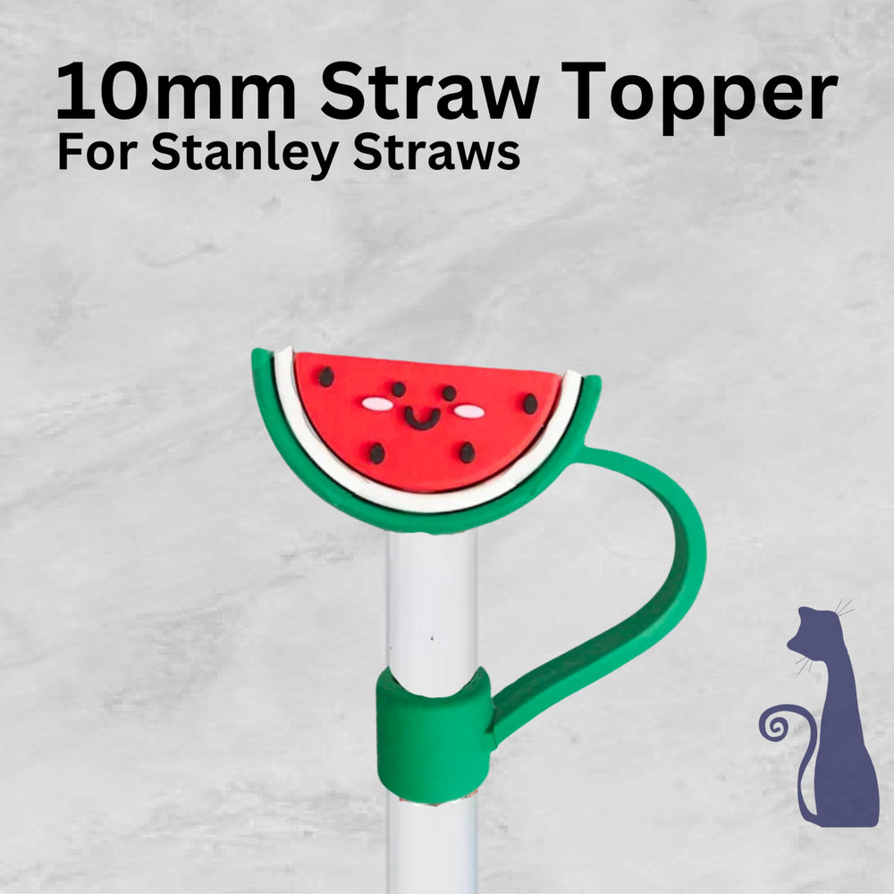 WATERMELON  STRAW TOPPER  FROM BLUE CAT TEES ON  SHOPIFY