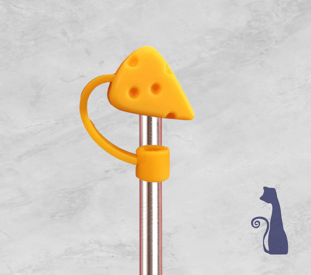 cheese STRAW TOPPER  FROM BLUE CAT TEES ON  SHOPIFY 