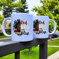 
              Red White and Blue Coffee Mug
            