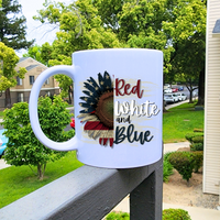 
              Red White and Blue Coffee Mug
            