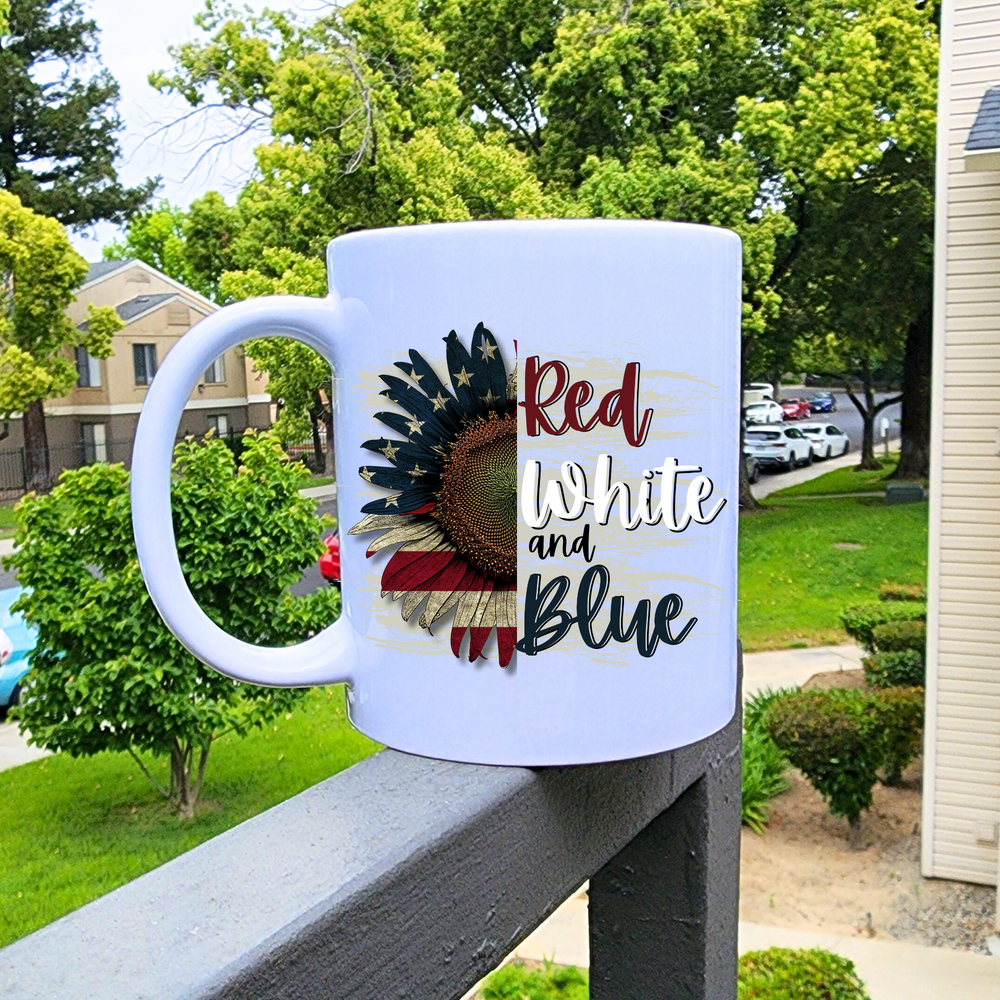 Red White and Blue Coffee Mug