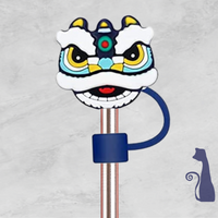 BLUE DRAGON STRAW TOPPER  FROM BLUE CAT TEES ON  SHOPIFY