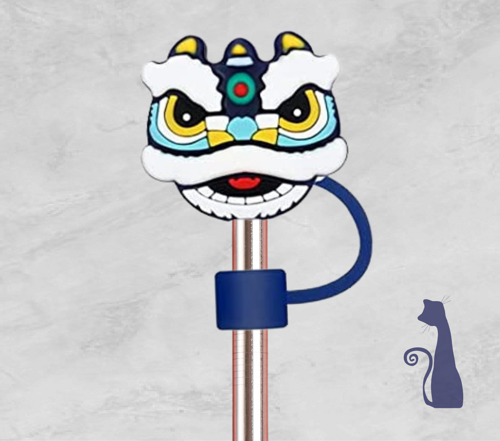 BLUE DRAGON STRAW TOPPER  FROM BLUE CAT TEES ON  SHOPIFY