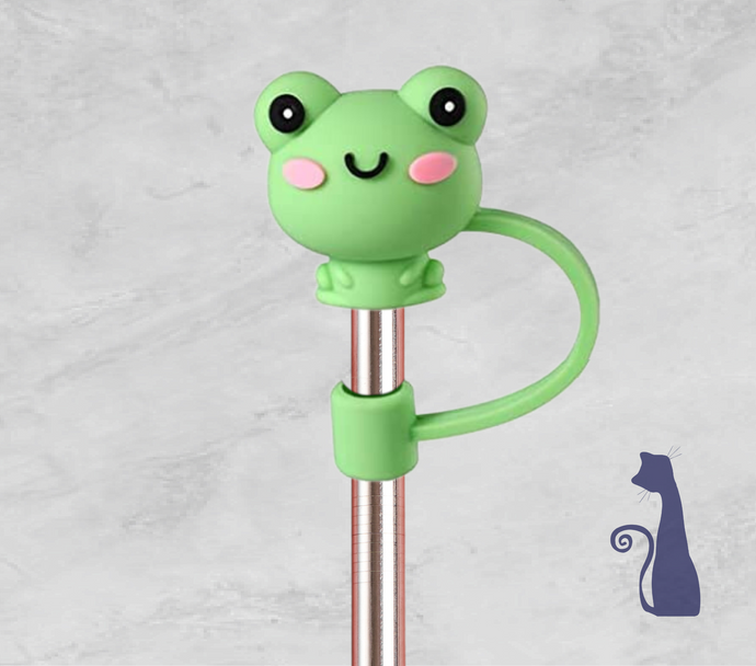 Frog Straw Topper From Blue Cat Tees On Shopify