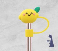 
              Lemon FACE Straw Topper From Blue Cat Tees On Shopify
            