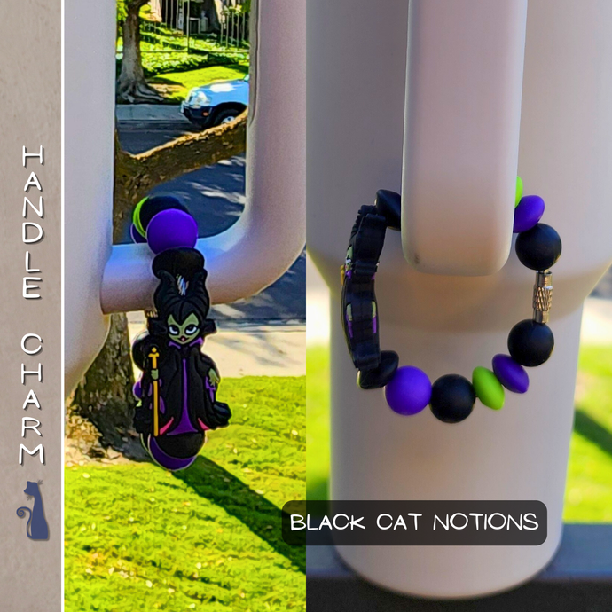 MALEFICENT HANDLE CHARM FROM BLUE CAT TEES ON  SHOPIFY
