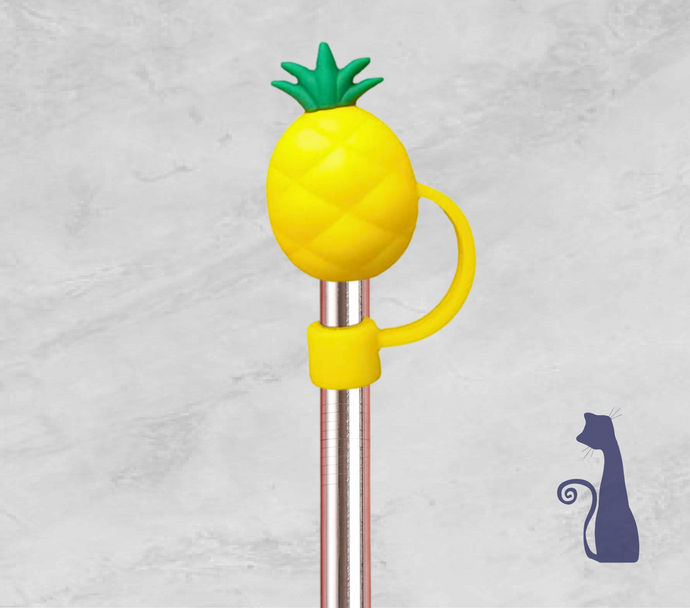 Pineapple Straw Topper From Blue Cat Tees On Shopify